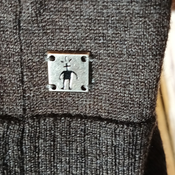 Smartwool taupe brown merino wool blend 1/2 zip pullover ribbed cuffs/hem Medium - Picture 3 of 12